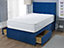 Artisan Luxury Platform Top Divan Bed Base Only 5FT King Size 2 Drawers End - Plush Marine