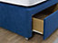 Artisan Luxury Platform Top Divan Bed Base Only 5FT King Size 2 Drawers End - Plush Marine