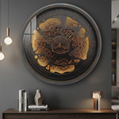 Artisan Skeleton Gear Wall Clock