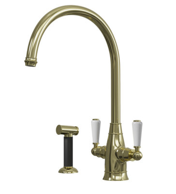 Artisan Windsor Monobloc Traditional Kitchen Tap With Pull Out ...
