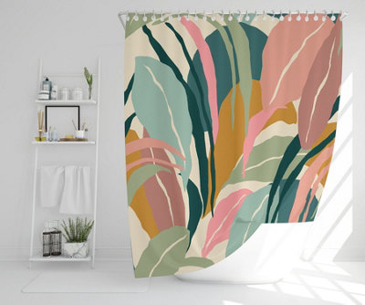 artistic abstract leaves (Shower Curtain) / Default Title