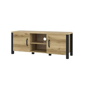 Artistic Olin 41 TV Cabinet  Oak Grandson - Stylish Storage Solution H570mm W1470mm D430mm