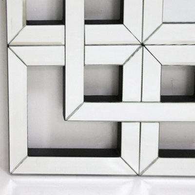 Artloge 100x70cm Decorative Irregular Wall Mirror Grecian Venetian Mirror Entryway Dining