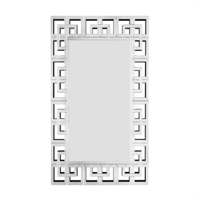 Artloge 120x70cm XL Decorative Irregular Wall Mirror Grecian Venetian Mirror Entryway Dining