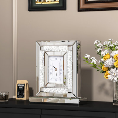 K18 ペンダント Glass Illusion Roman Numerals Зеркало с алмазной мозаикой фиолетовый куроми Никитошка