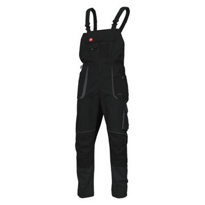 Mens Bib Brace Trousers Loose Casual Retro Jumpsuits Overalls Solid Work Pants