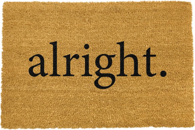 Artsy Mats Alright Slang Text Doormat