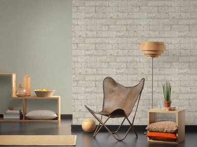 AS Création Stone Effect Beige Grey Wallpaper Non Woven wallcovering 366201