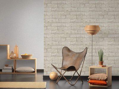 AS Création Stone Effect Beige Grey Wallpaper Non Woven wallcovering 366201
