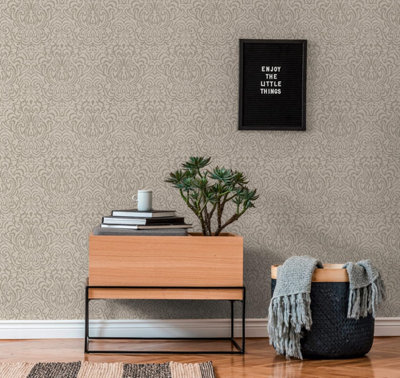 AS Creation Architects Textured Beige, Cream Wallpaper 961933