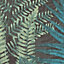 AS Creation Famous Garden Fern Leaves Botanical Themed Blue/Green/Black Wallpaper