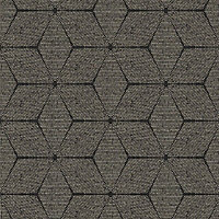 AS Creation Geometric Floral Geo Diamonds Metallic Black Gold Wallpaper 39091-2