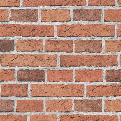 AS Creation Il Decoro Grey Red Brick Effect Wall Wallpaper 779816