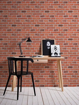 AS Creation Il Decoro Grey Red Brick Effect Wall Wallpaper 779816