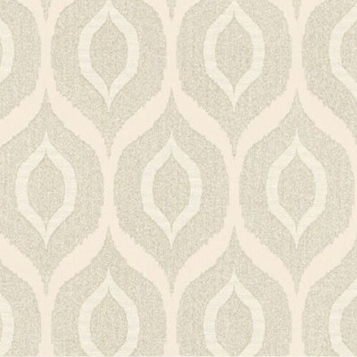 AS Creation Jewel Retro Ogee Geometric Wallpaper Metallic Glitter Geo Vinyl Rolll Cream Gold 36873-4