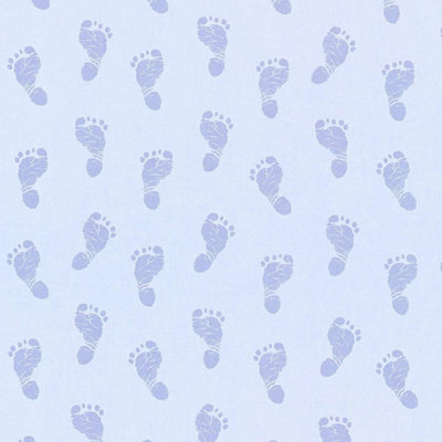 AS Creation Little Stars Blue Baby Feet Wallpaper Toyroom Nursery Paste The Wall