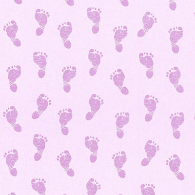 AS Creation Little Stars Pink Baby Feet Wallpaper Toyroom Nursery Paste The Wall