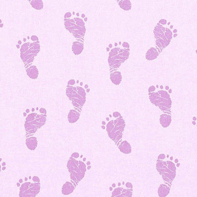 AS Creation Little Stars Pink Baby Feet Wallpaper Toyroom Nursery Paste The Wall