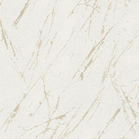 AS Creation Marble Granite White Wallpaper Metallic Detail Paste The Wall Vinyl