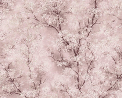 AS Creation New Walls inte Pink Brown White Blossom Tree Wallpaper 374204