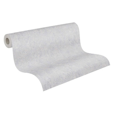AS Creation Non-Woven Plain Grey Profitex Wallpaper - AS390362