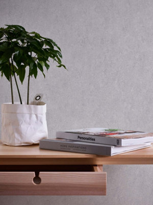 AS Creation Non-Woven Plain Grey Profitex Wallpaper - AS390362