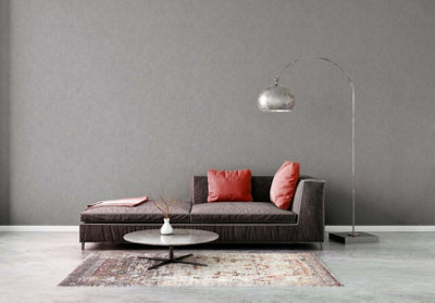 AS Creation Non-Woven Plain Grey Profitex Wallpaper - AS390362