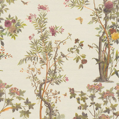 AS Creation Paradise Garden Cream Floral Wallpaper 79043-1