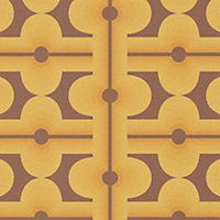 AS Creation Retro 70's Shape Pattern Yellow Wallpaper Textured Paste The Wall
