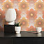 AS Creation Retro Flowers Orange Wallpaper Trendy Textured Paste The Wall