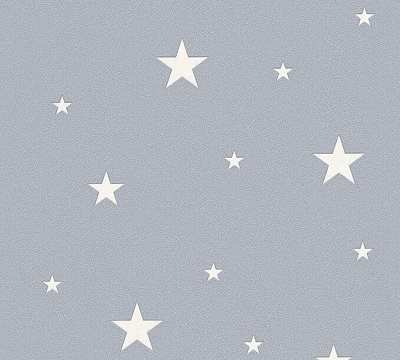 AS Creation Star Glow In The Dark Grey Non-Woven Wallpaper 324403