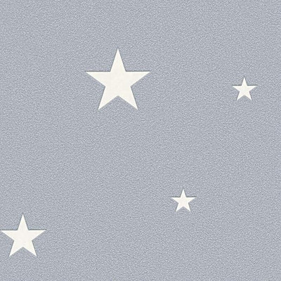 AS Creation Star Glow In The Dark Grey Non-Woven Wallpaper 324403