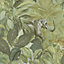 AS Creation Tropical Jungle Sage Green Animals Wallpaper 38852-2