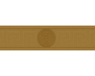 AS Creation Versace 5 Greek Medusa Motif Gold Metallic Wallpaper Border 935222