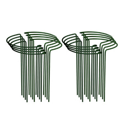 ASAB 8 Pack Plant Support Stakes 25 x 40cm Ring Cage Supports for ...