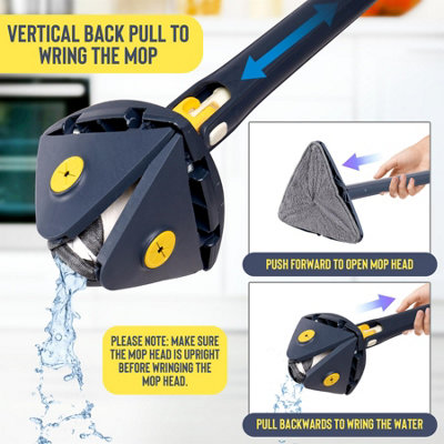 ASAB Adjustable Triangle Cleaning Mop - 5