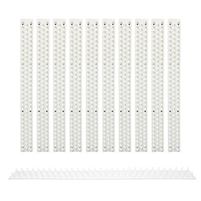 ASAB Pack Of 10 Garden Wall Spikes - WHITE