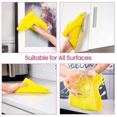 ASAB Pack Of 12 Microfibre Cleaning Cloths - 8