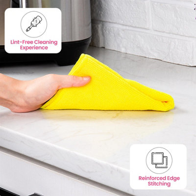 ASAB Pack Of 12 Microfibre Cleaning Cloths - 9
