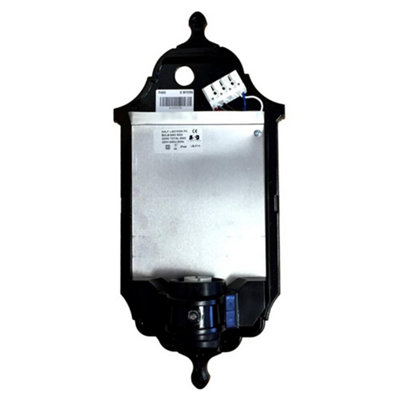 ASD HL/BK060C Half Lantern with Photocell Dusk to Dawn Control (Black)