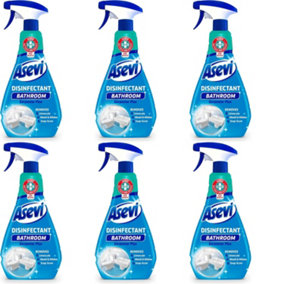 Asevi Bathroom Disinfectant Cleaning Spray, Antibacterial Spray, Mould Spray, Bathroom Spray, 750ml (Pack of 6)
