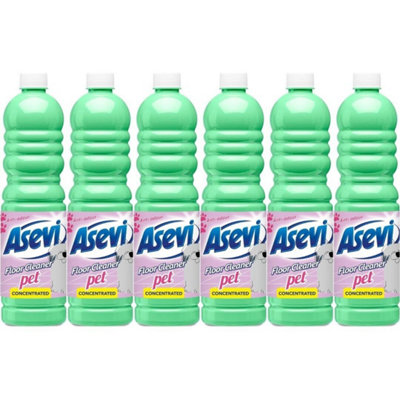 Asevi Concentrated Floor Cleaner Liquid, 1L, Pet Pack Of 6