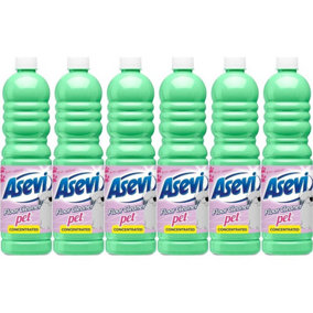 Asevi Concentrated Floor Cleaner Liquid, 1L, Pet Pack Of 6
