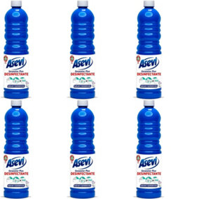 Asevi Disinfectant Floor and Surface Cleaner 1L (Pack of 6)