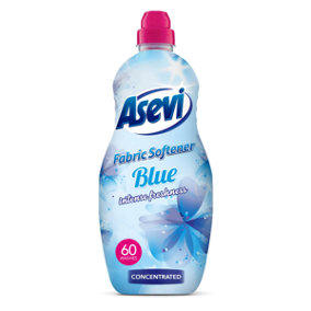 Asevi Fabric Softener Blue Intense Freshness 60 Washes 1380ML - Intense Freshness, Concentrated