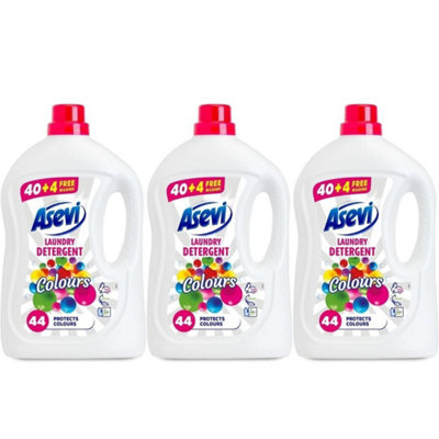 Asevi Laundry Detergent Liquid Colours 44 Washes 2376ML Pack of 3