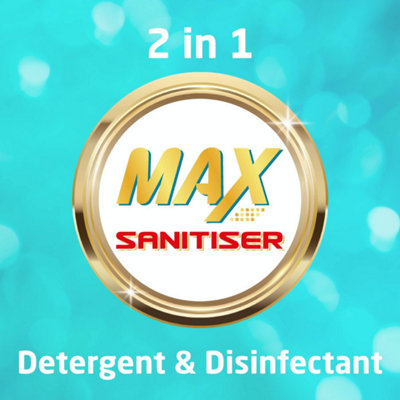 Asevi Max Sanitiser Hypoallergenic Laundry Detergent Washing 50 Washes 2.5L
