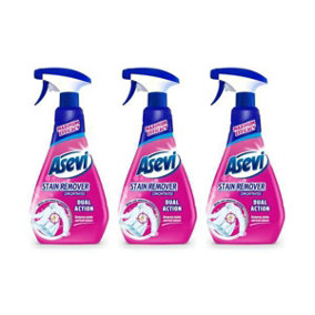 Asevi Stain Stain Remover for Clothes, 750ml, Pink - Pack of 3