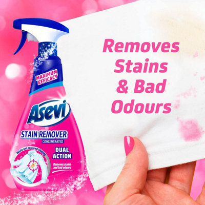 Asevi Stain Stain Remover for Clothes, 750ml, Pink Pack of
