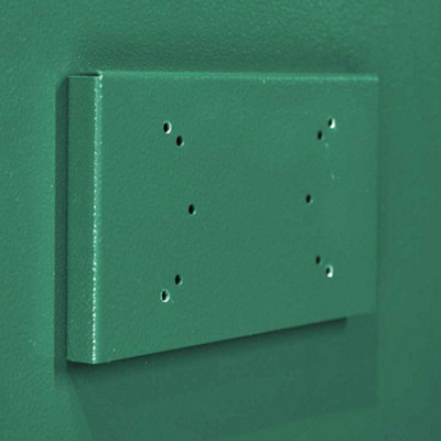 ASGARD Cycle Locker bike shed for 2 bikes in green with full metal ...